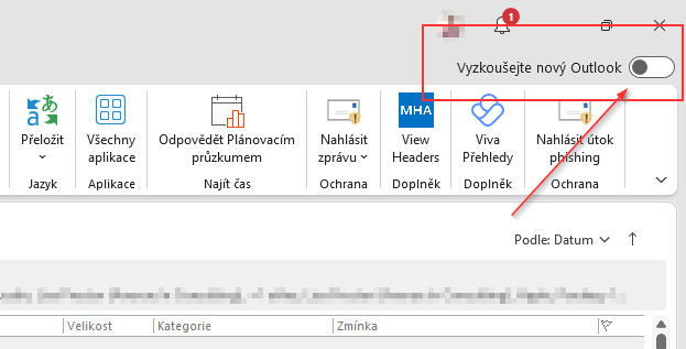 Vyzkoušejte nový Outlook